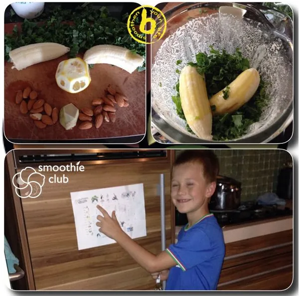De KIDS Smoothie Configurator in gebruik in de keuken